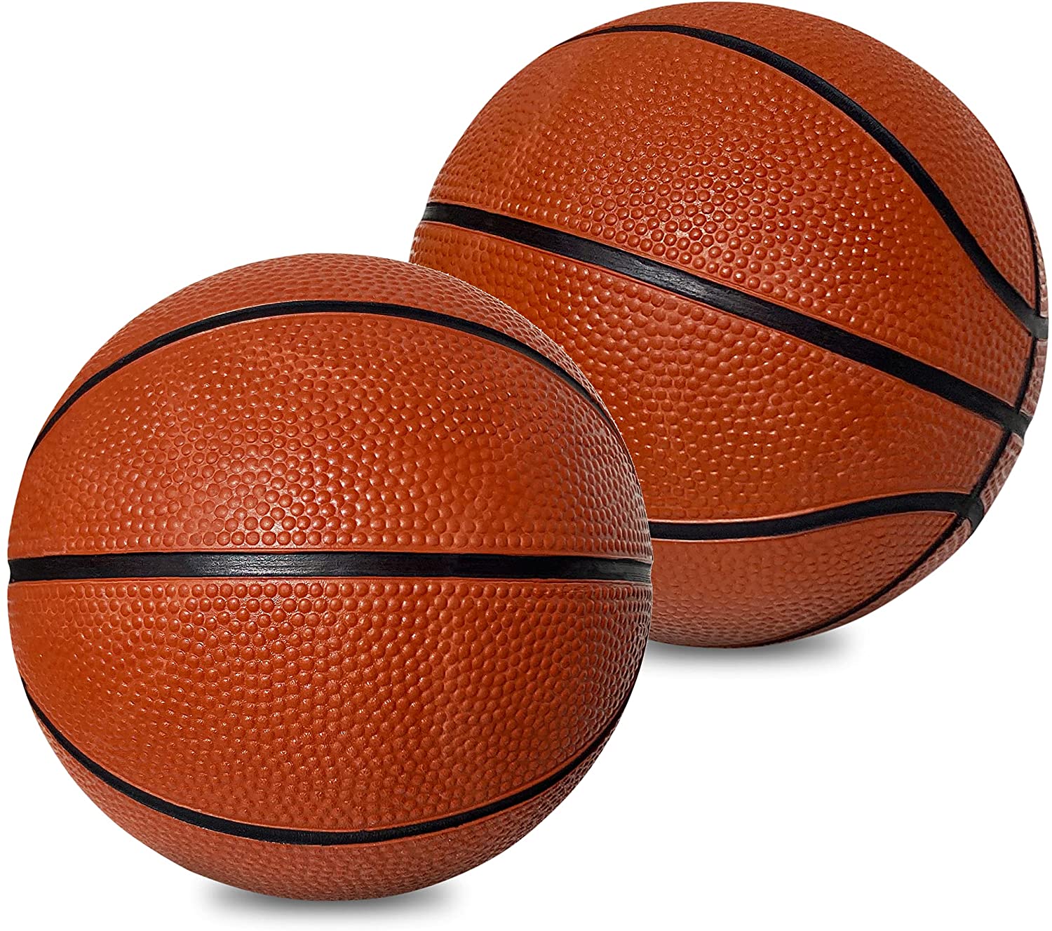 5" Mini Rubber Basketball 2 Packs Small Basketball Perfect for Mini Hoop Basketball