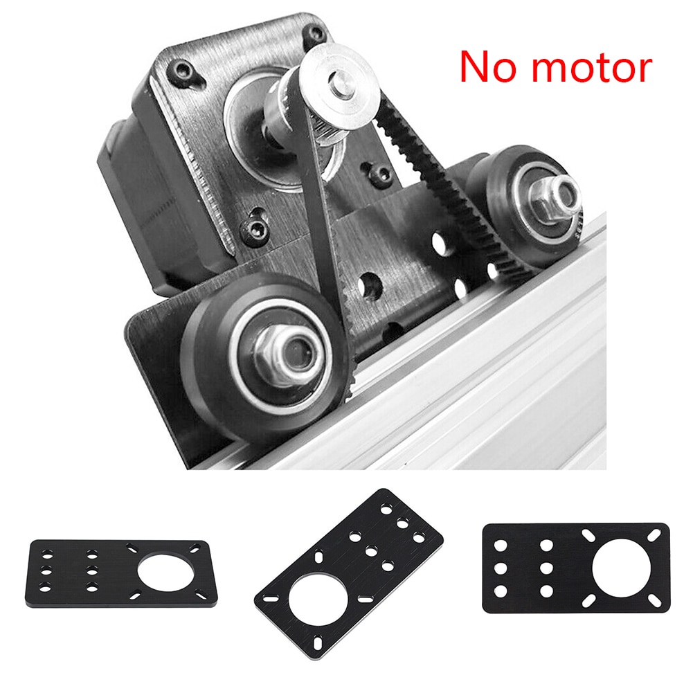 V slot stepper sort slidstærk kontor reservedele fast motor montering plade cnc maskine aluminiumslegering til openbuilds nema 17