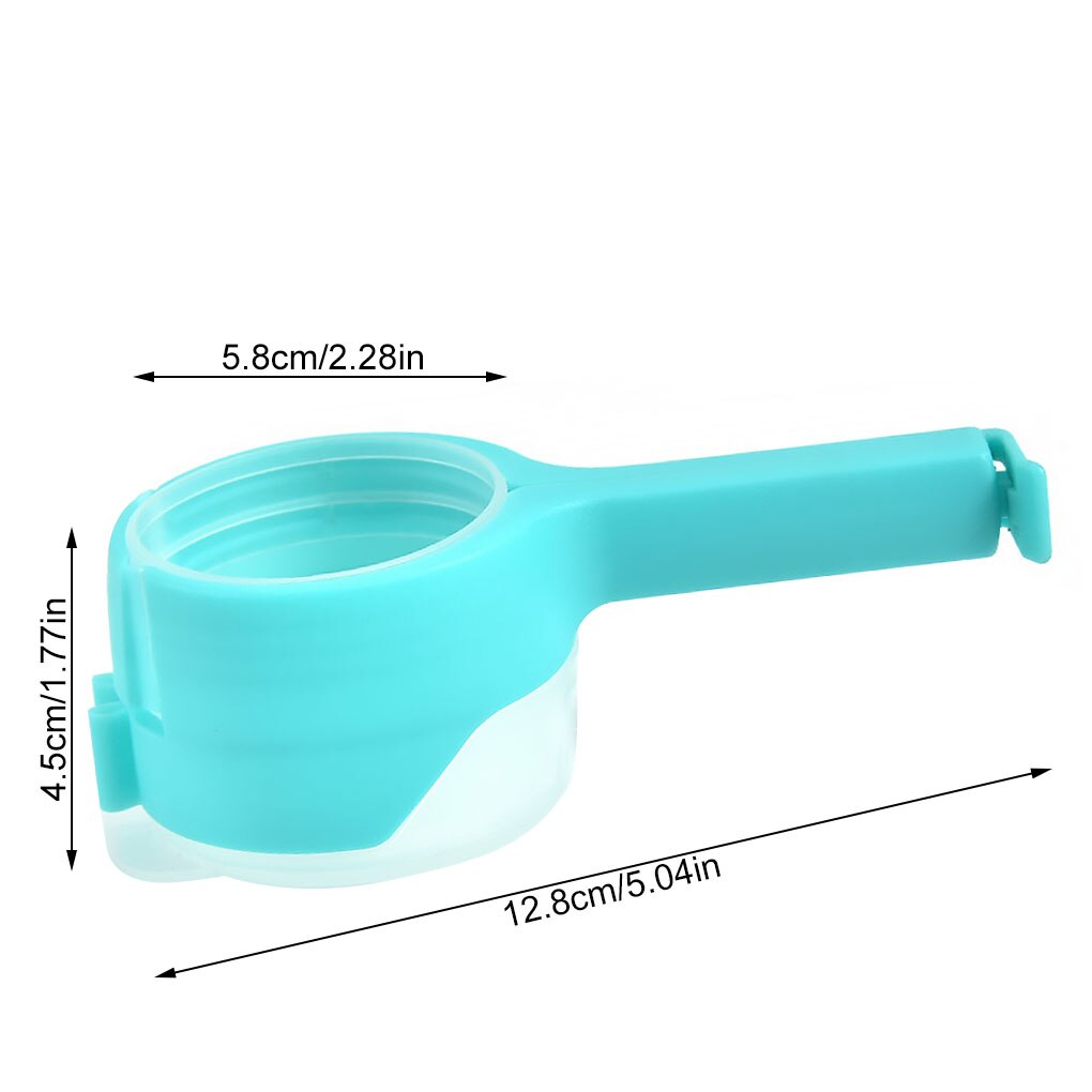 Plastic Bag Sealing Clip Food Saver with Discharge Nozzle Moisture-proof Snack Clamp Kitchen Tool
