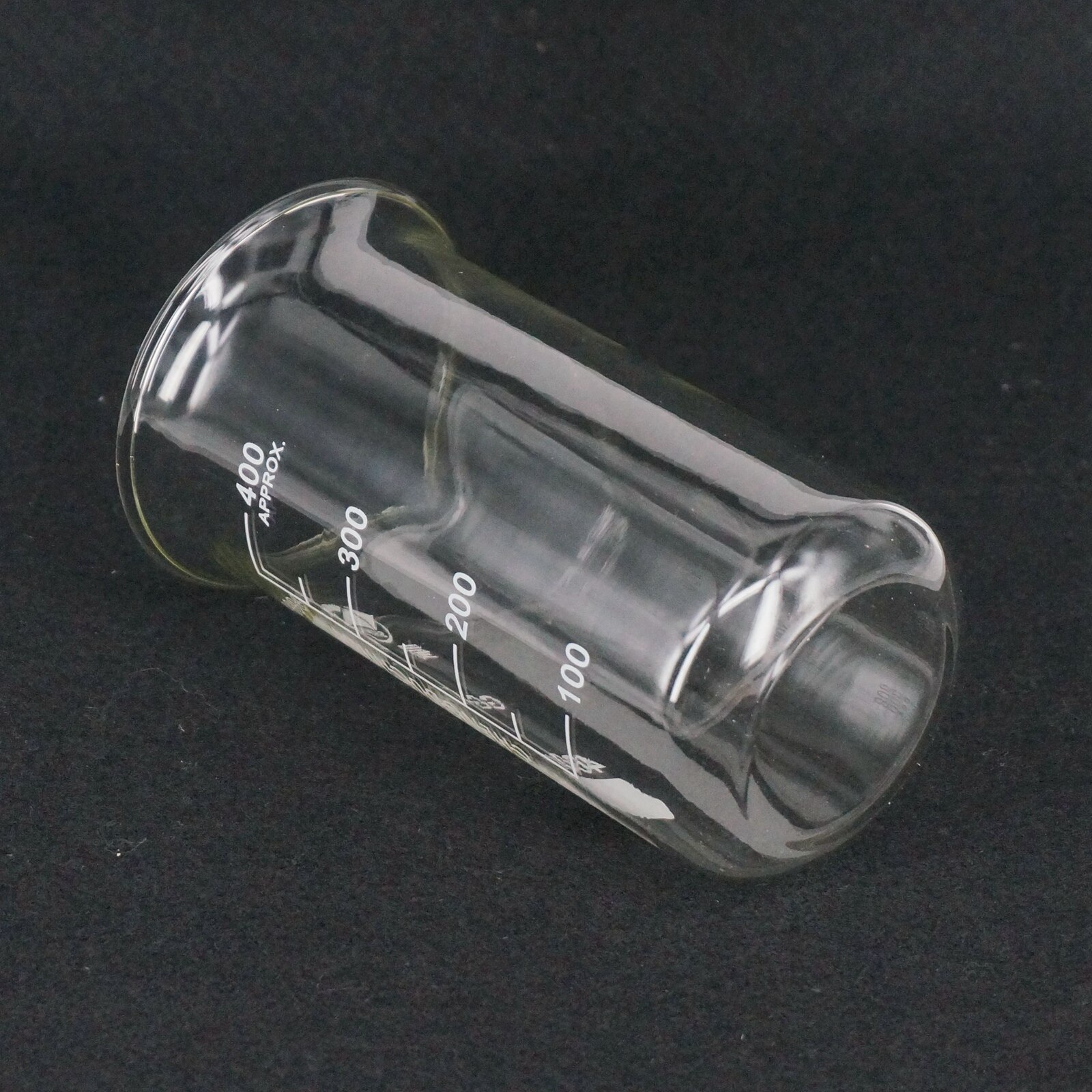 400ml Tall Form Beaker Chemistry Laboratory Borosilicate Glass Transparent Beaker Thickened with spout