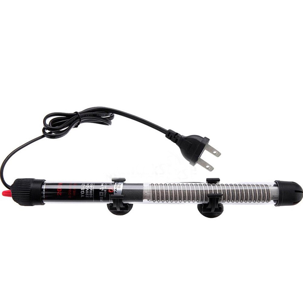 20* 220-240v Adjustable Temperature Thermostat Heater Rod 25w/ 50w/ 100w/ 200w/ 300w Submersible Aquarium Fish Tank Water Heat: US Plug / 100W