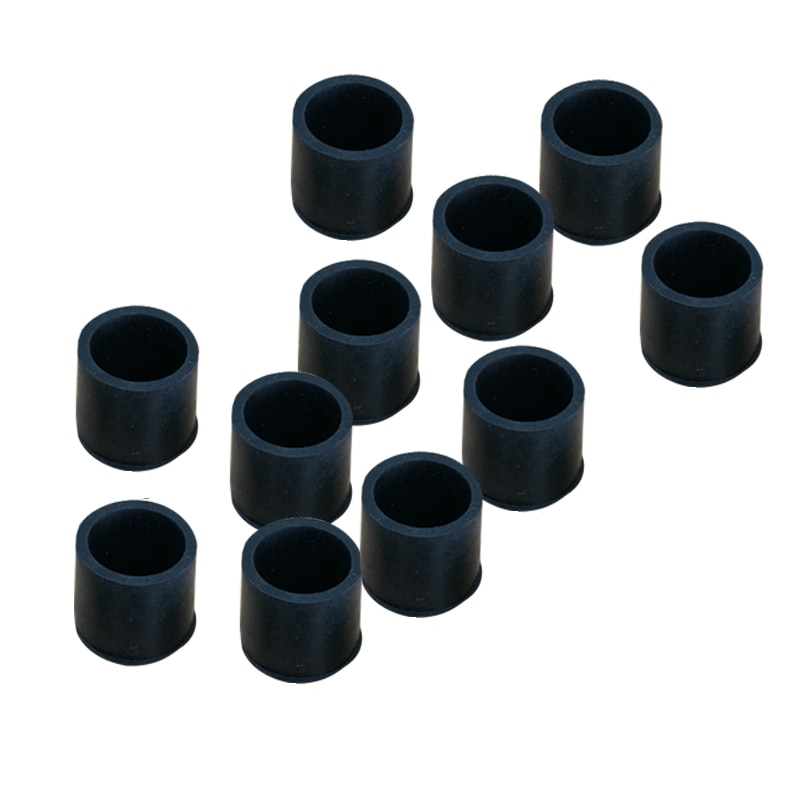 Möbel beine 12 Stck 16mm Inneren Gummi Fuß Kappen Rohr Kappen Schutzkappen Stuhl Kappen schwarz möbel bein
