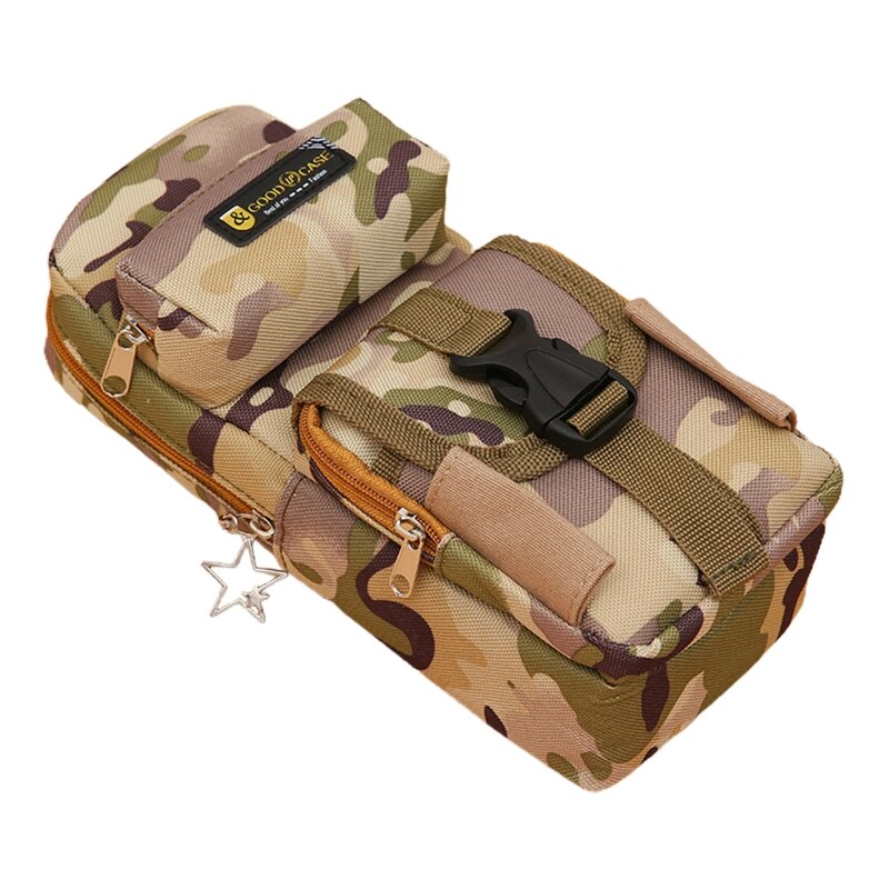 Astuccio per matite mimetico per studenti per ragazzi borsa multifunzione per penne di grande capacità borsa regalo per bambini articoli di cancelleria per la scuola 2021: Desert