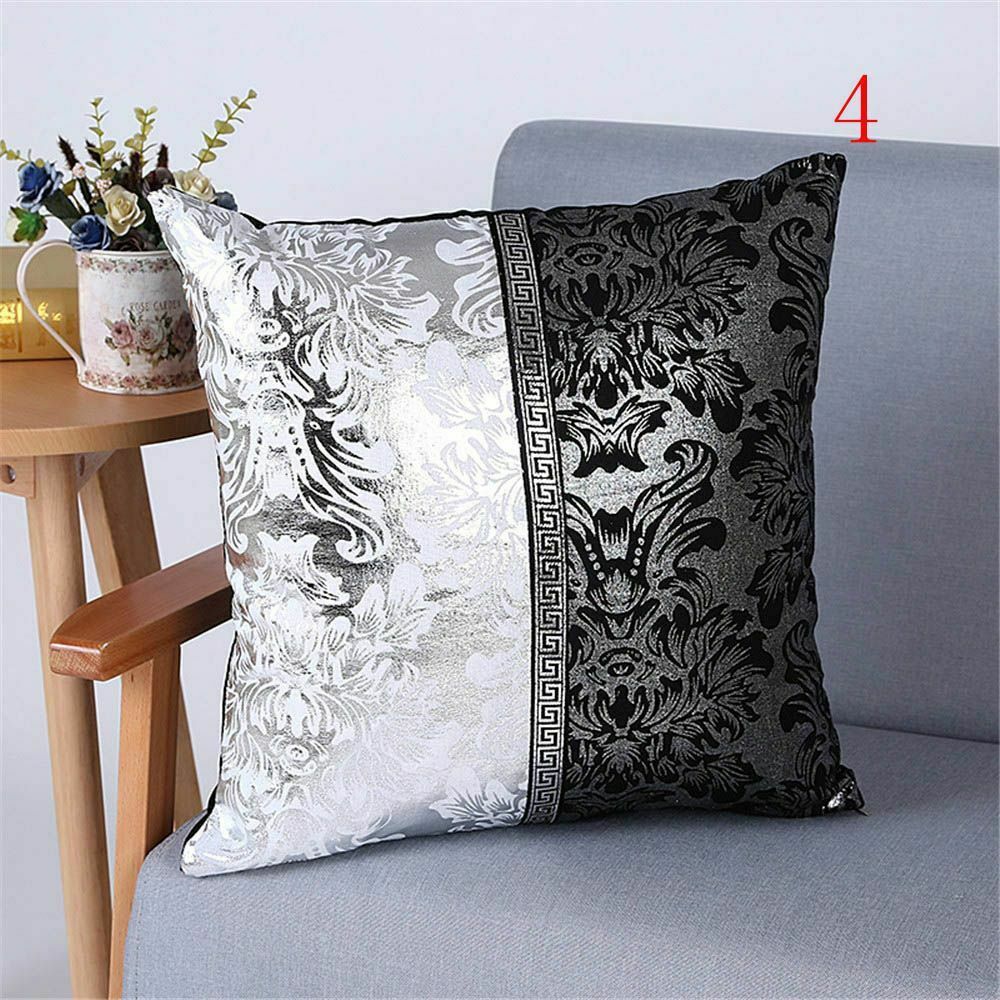 Hopea ylellinen vintage sametti koristeellinen tyynynpäällinen kukka tyynyliina auton sohva sisustus tyynyliina kotiin tyynyt 45 x 45cm: D