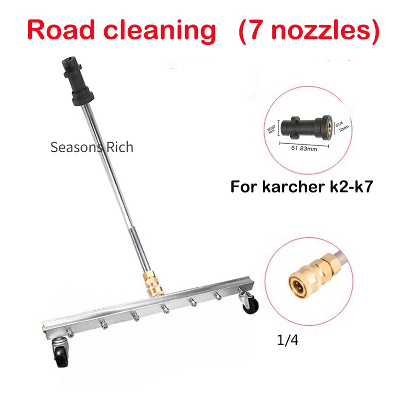 Balai à eau haute pression pour Karcher K2K3 K4 K5 K6 K713 pouces, brosse de lavage électrique pour Machine à laver