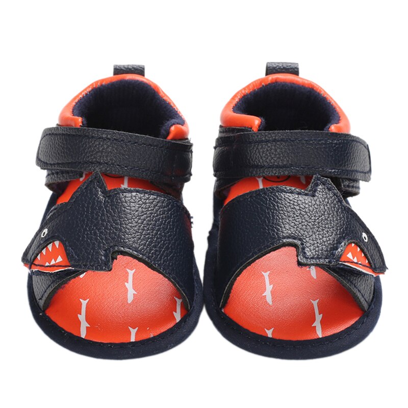 Trend Zomer Baby Baby Meisjes Jongens Sandalen Cartoon Shark Vorm Zachte Zool Pu Lederen Schoenen Antislip prewalker