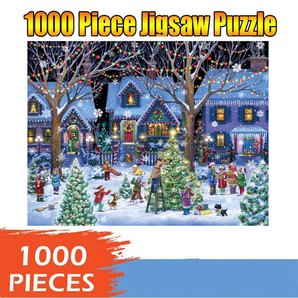 Weihnachten Thema Rätsel 1000 Stück Erwachsene Puz... Grandado