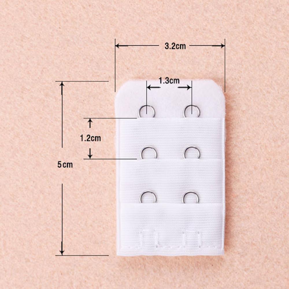 5pcs Bra Extenders Strap Buckle Extension 3 Rows 2 Hooks Clasp Straps Women Bra Strap Extender Sewing Intimates Accessories