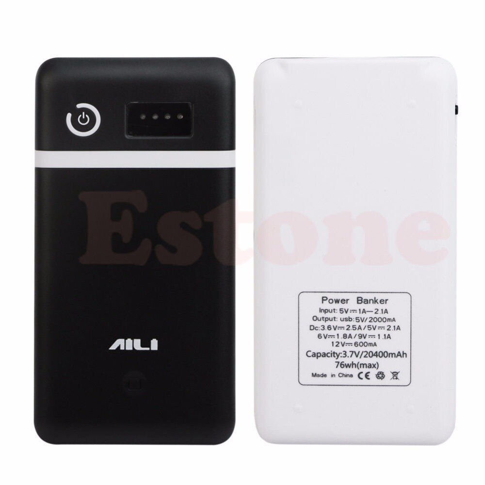 3.6V 5V 6V 9V 12V Mobile Power Bank Box USB 6x18650 Battery Charger Adapter