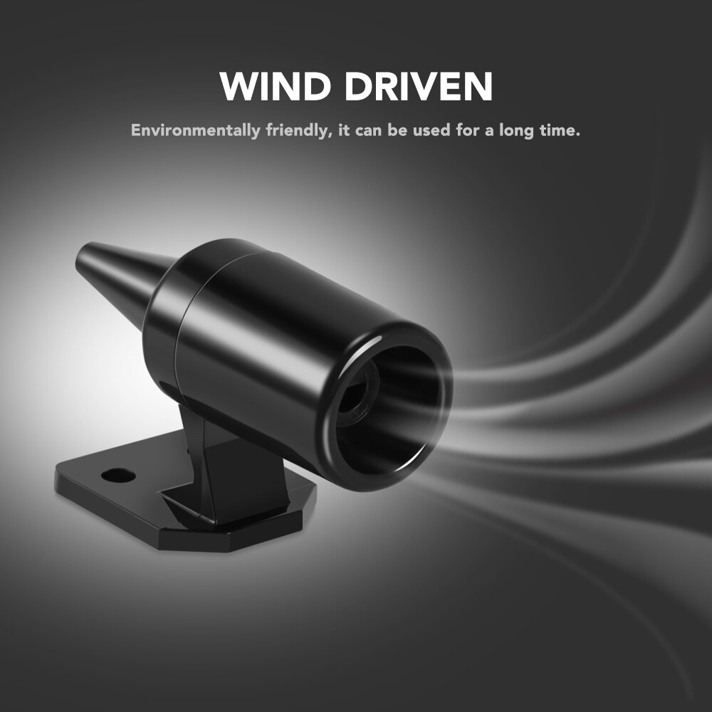 Animal Alert 2PCS Car Detachable Ultrasonic Deer Snake Alert Sound Alarm Wind Power Animal Repeller