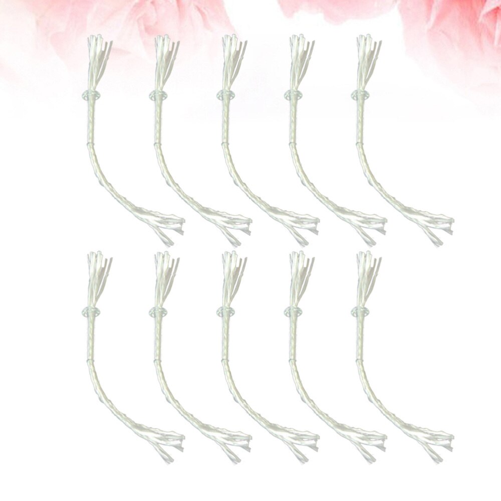 10Pcs Glasvezel Lont Fles Alcohol Olie Lamp Kerosine Brander Kachel Lont