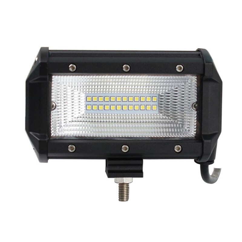 Led lysbjælke 72w led arbejdslygter 12v lysbjælke 5 tommer 4d led lampe til tågelygter til traktorbåd bil lastbil suv atv motorcykel