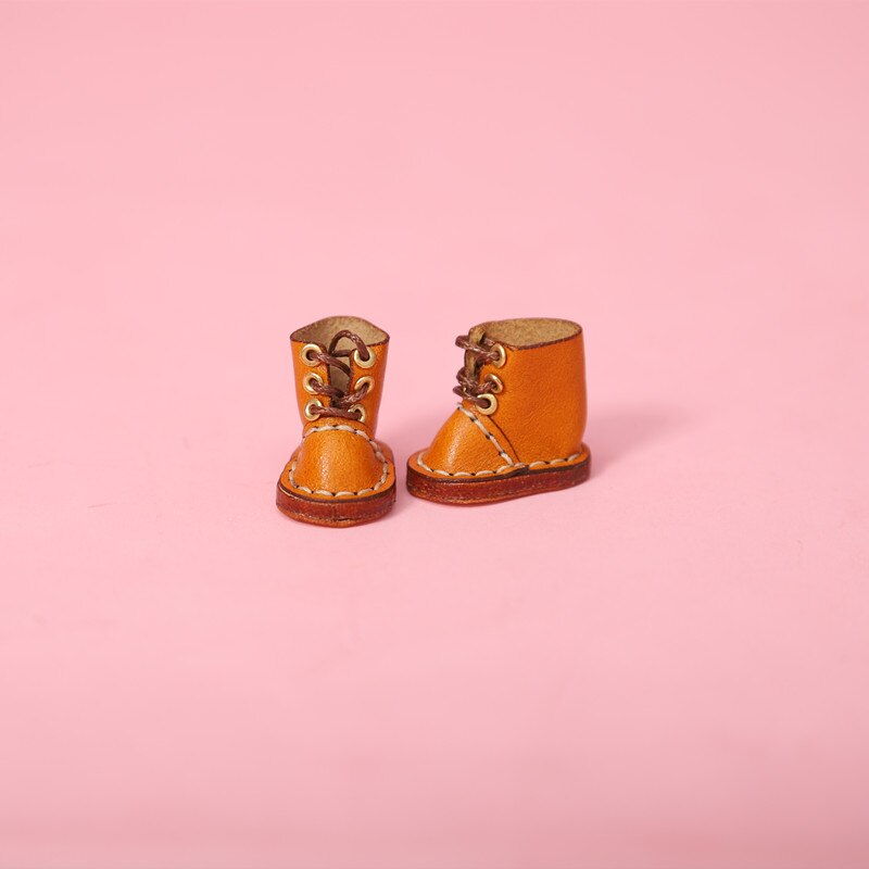 1/12bjd Bjd Poupée Chaussures Haut de gamme À La Main En Cuir De Vachette bottes Chaussures Pour Obitsu 11 OB11 Taille CGC Poupée 11cm Body9: A (9)
