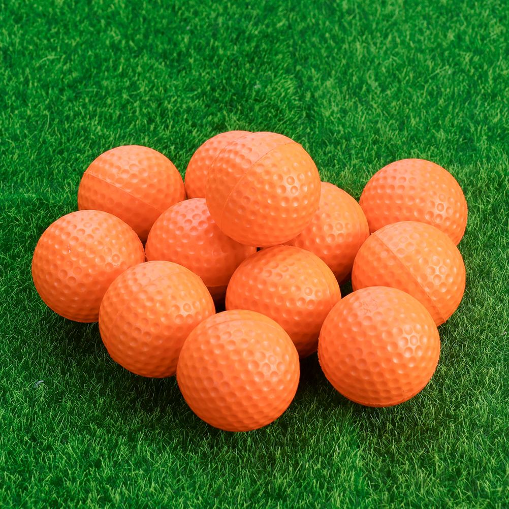 22 stk golfbold hule kugle ikke-porøs kugle golfsving træning hjælpemidler dobbeltlag golf øvelseskugler til indendørs swing spil