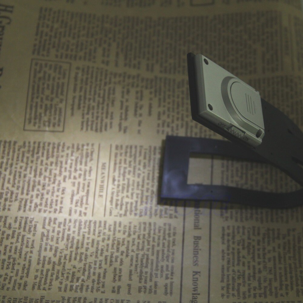 Draagbare Flexibele Folding LED Clip On Leesboek Lamp Voor Reader Kindle