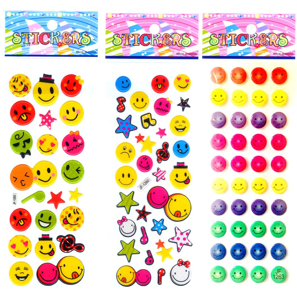 6 Sheets Face Pattern Scrapbooking Cute Kawaii Tea... Grandado