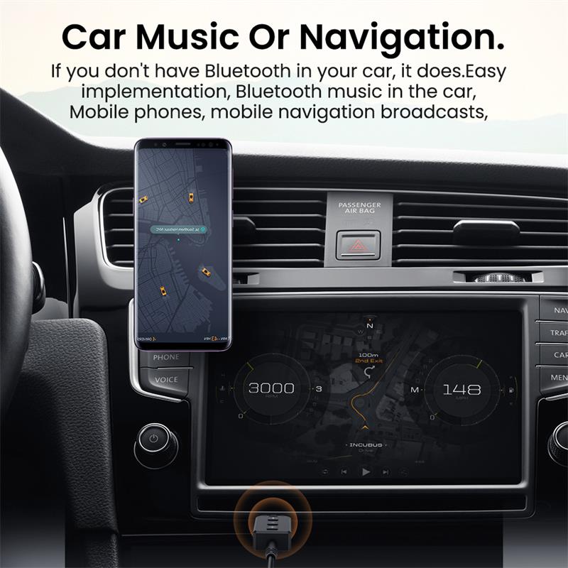 Bluetooth-compatible USB 5.0 Adapter Receiver Transmitter With 3.5mm Audio Cable For PC Car Computer Laptop Printer Data Dongle