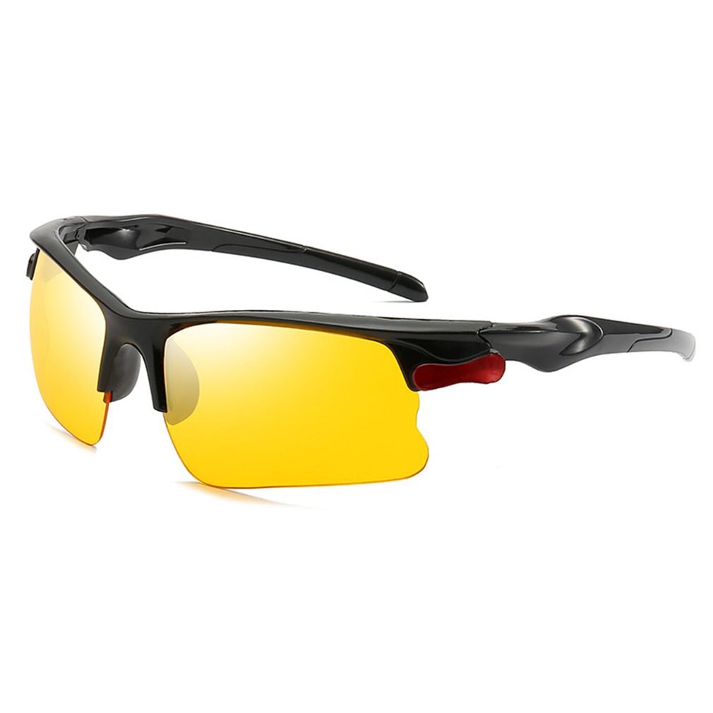 Lichtgewicht Mannen Vrouwen Sport Zonnebril Glare UV400 Bescherming HD Nachtzicht voor Motorrijden Bril
