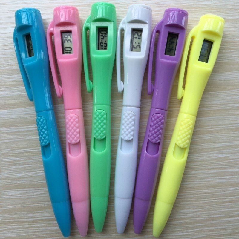 Caneta de teste de relógio eletrônico, relógio esferográfico para estudantes profissionais de trabalho em um escritório