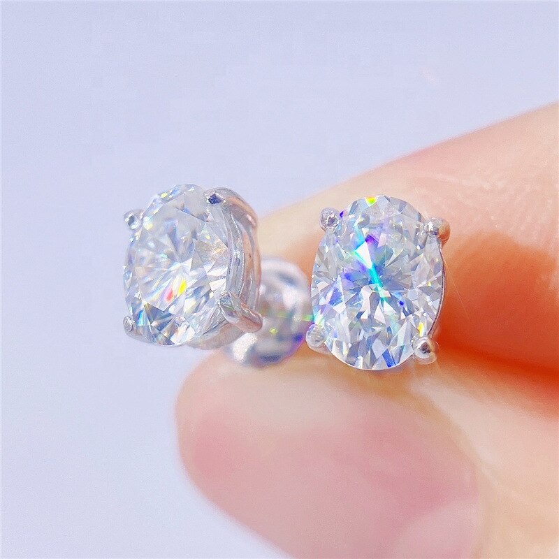 Oval Moissanite verlieren Edelsteine 0,3 ct-8ct Weiß D Farbe VVS Klarheit Diamant Schmuck DIY Material mit Zertifikat