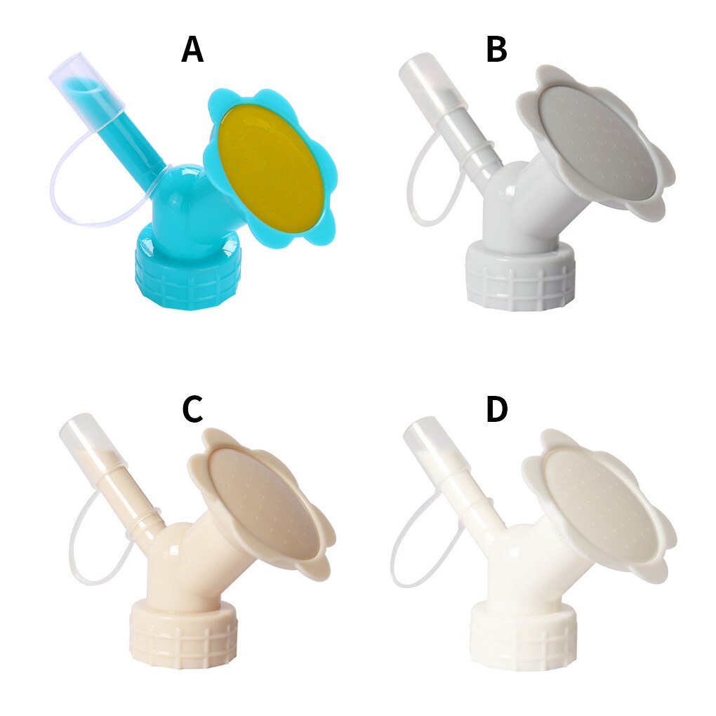 Boquilla de riego 2 en 1 para regaderas de flores, regadera de botellas, aspersor de riego de plantas, herramienta fácil de suministros de riego