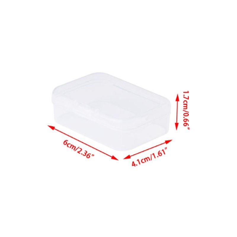 Transparent Plastic Box Storage Collections Product Packaging Box Dressing Case: 9