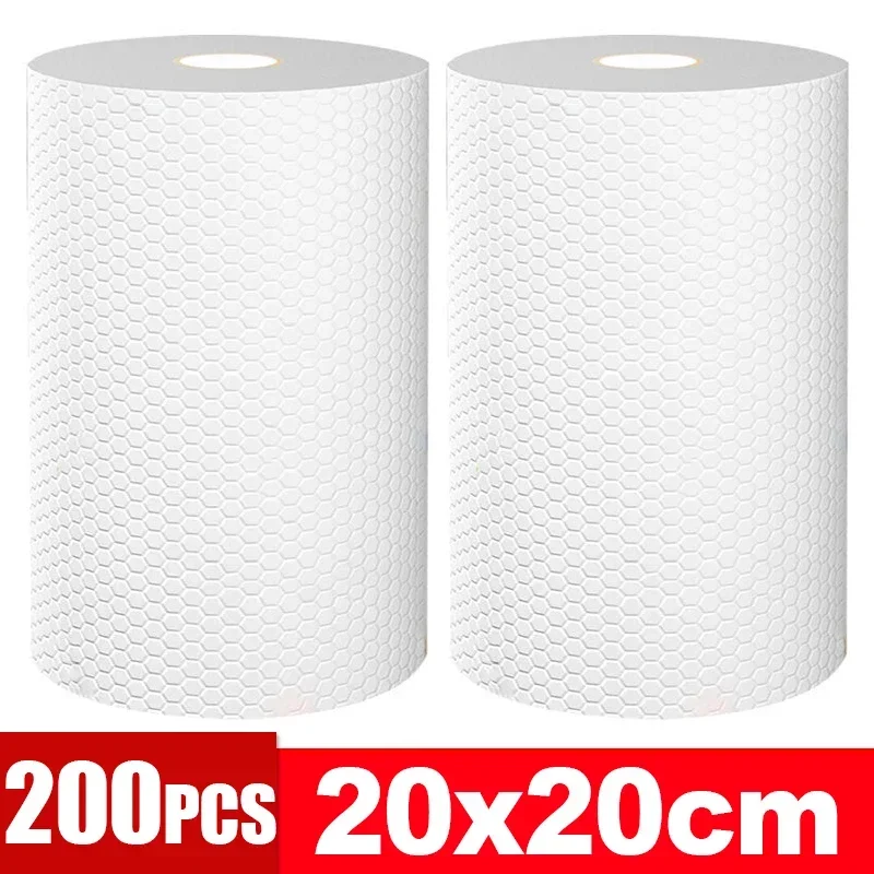 Niet-geweven Wegwerppoetsdoeken Vodden voor Huishoudelijke Keuken Afwassen Schuursponsjes Vaatdoeken Doekjes Handdoeken Cleaner Gereedschap: green