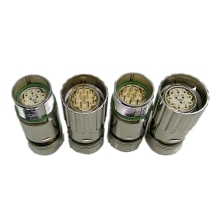 M23 Metalen Standaard 12 Pin Core Plug Vrouwelijke Of Mannelijke Connector Servo Motor En Encoder Rechte Elleboog Connectors