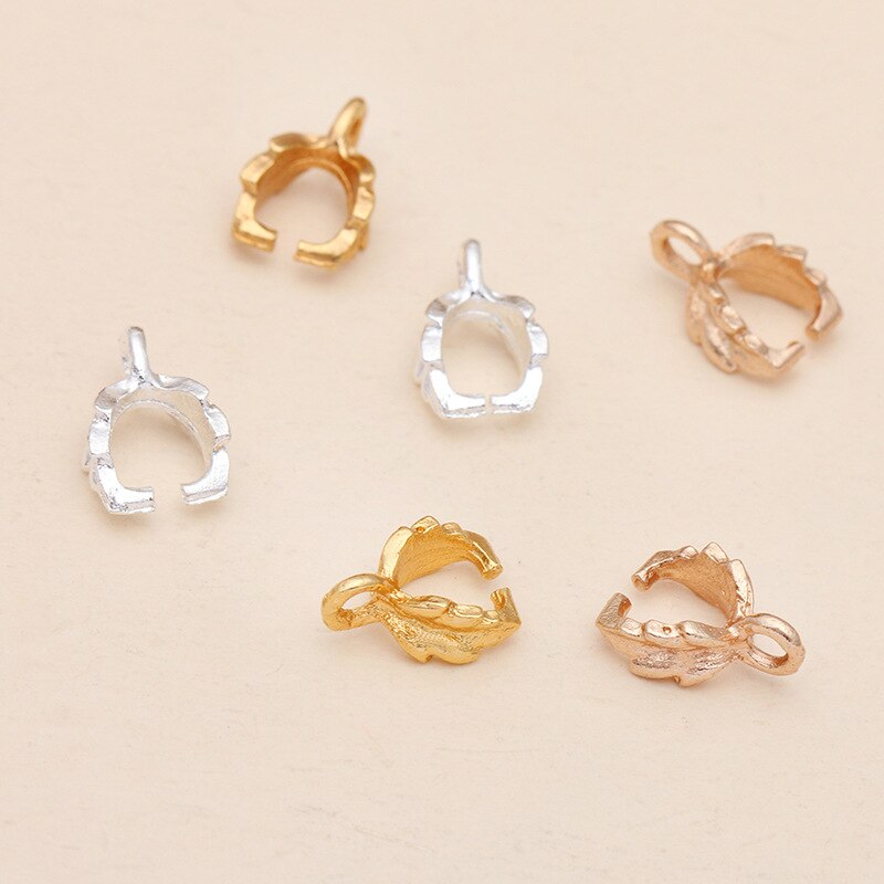 20PCS Melon Seeds Buckle 7*11mmPendant Clasps Hook Bail Clip Jewelry Charm Pendant Connectors DIY Jewelry Making Findings