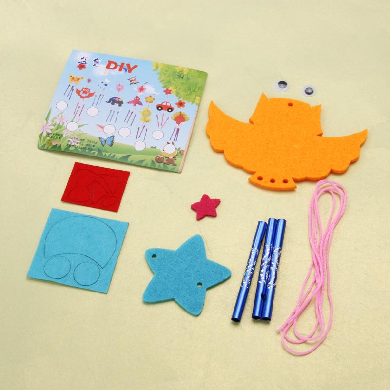 Kids Child DIY Wind Chimes Aeolian Bells Educational Puzzle Toys Craft Kits Random