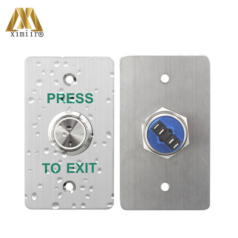 Ip68 vandtæt adgangskontrol udgangsknap  e06 rustfrit stål dørklokke switch berøringspanel døråbner