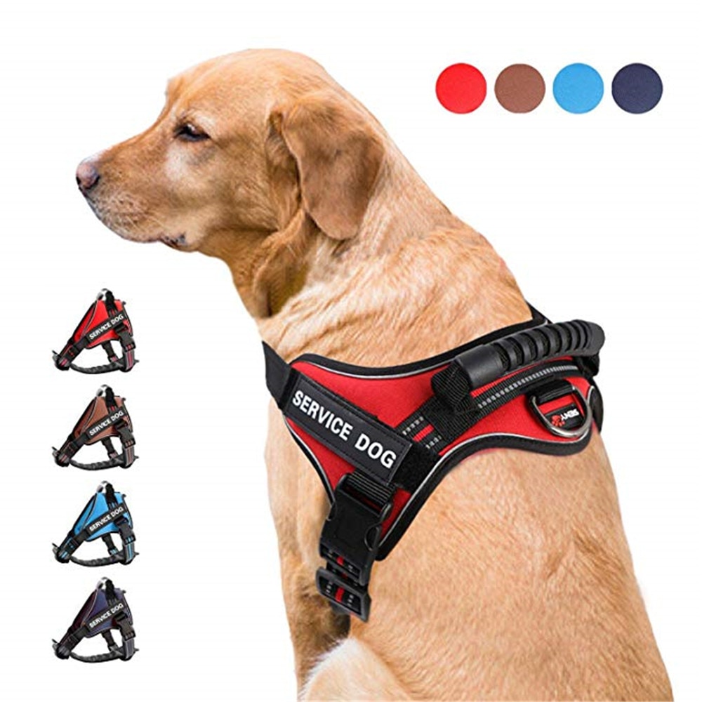 Huisdier Aangelijnd Nylon Zware Hond Huisdier Harnas Kraag Verstelbare Gewatteerde Soft Hondentuigjes Vest voor Small Medium Grote Honden levert