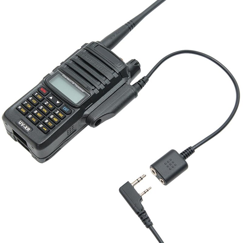 O adapter robić kabla robić Baofeng UV-XR UV-9R plus UV-5R BF-888S UV-82 UV-S9 Walkie talkie zestaw słuchawkowy głośnik Mic