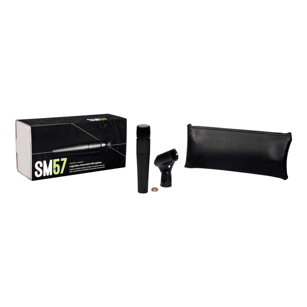 SM57 Dynamic Instrument Microphone and Versatility for Live Performances and Recording