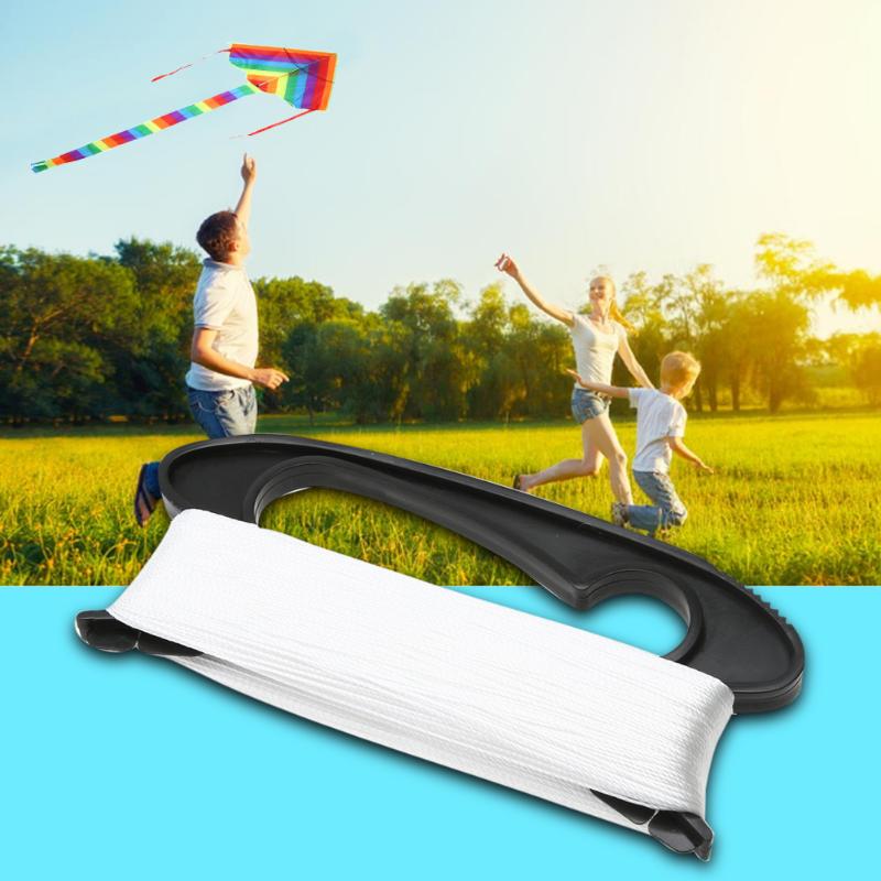 100m flygende drage linje d form linjebrett plast polyester hvit drage linjebrett fly drager linje flyverktøy drage tilbehør