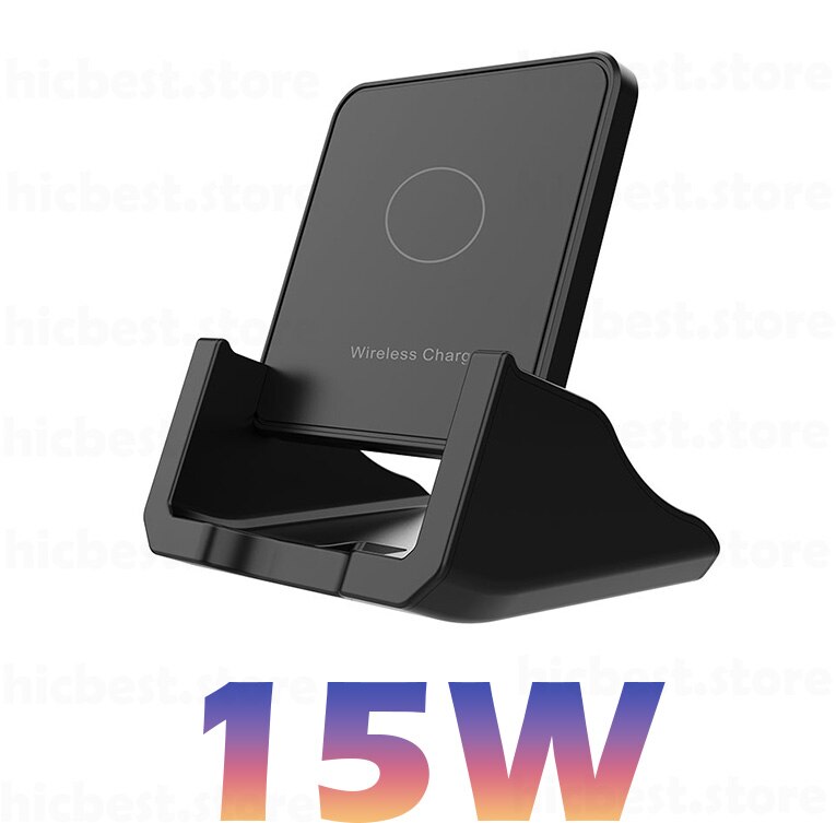 15W Wireless Charger Stand for Samsung S20 Note 20 Ultra Wireless Charging Induction Charger Pad for iPhone 12 SE 11 Airpods Pro: 4