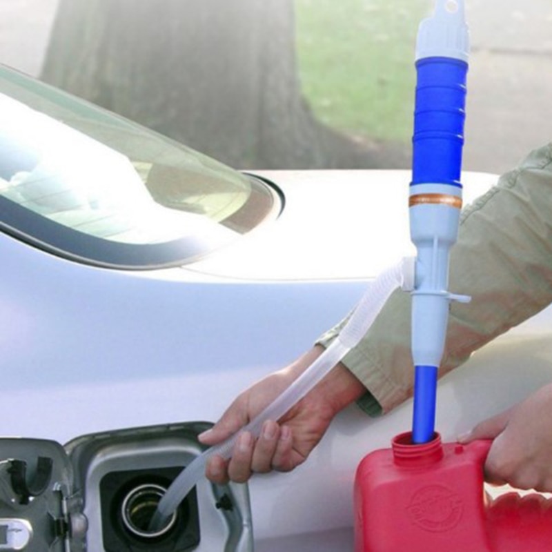 Vätskepump handpump batteridriven vätskeöverföring vatten gasverktyg bensin bränsle bärbar bil sifonslang utomhus