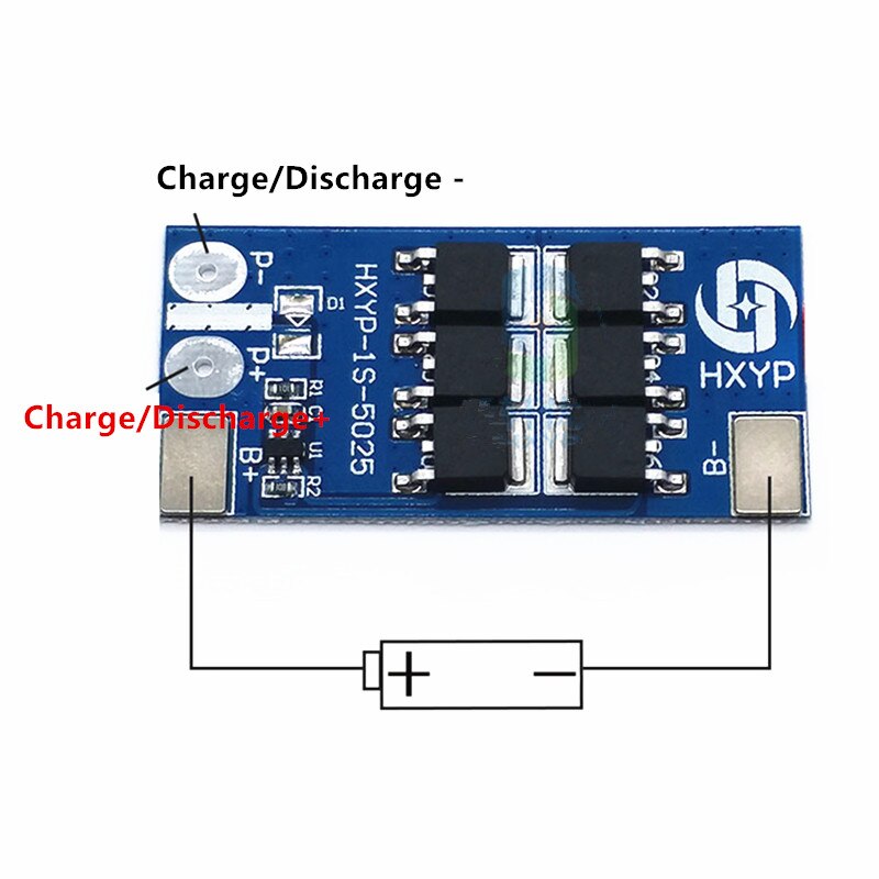 Bms 1S 12A 20A 25A 3.7V Lithium Batterij Bescherming Boord 18650 4.2V Laadspanning/Kortsluiting/Overbelasting Preventie