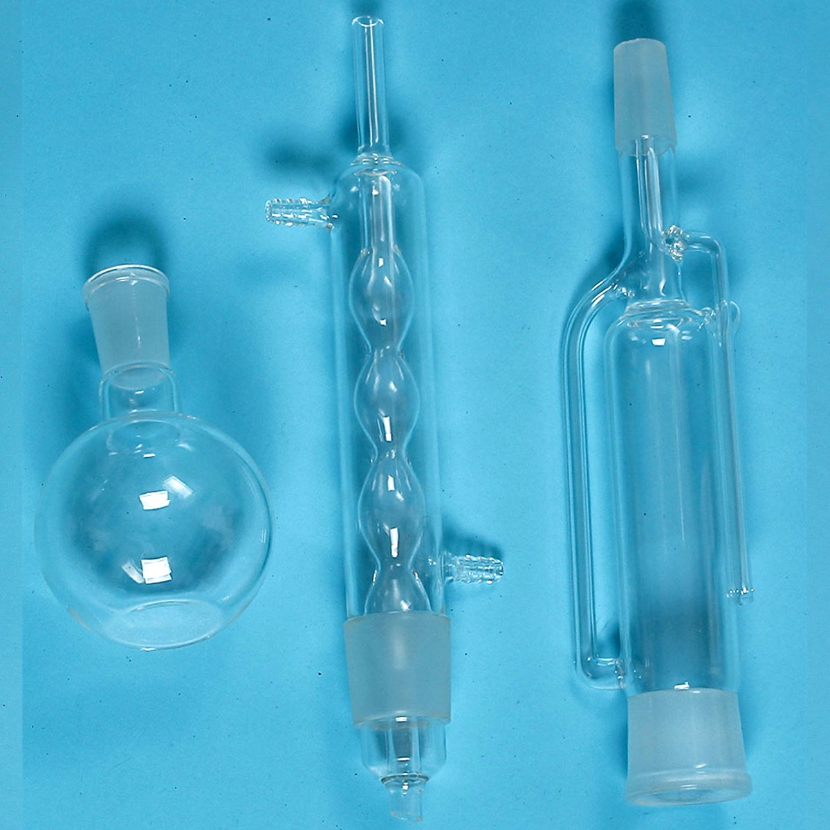 3 sztuk/zestaw 250ml Soxhlet ekstraktor ciała 45/50 Allihn skraplacz płaska podeszwa kolby 24/40 szkło laboratoryjne szkło zestaw szkła