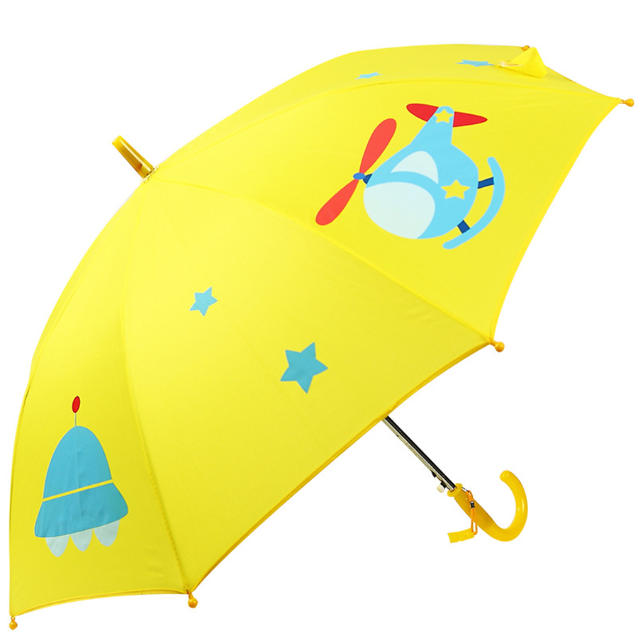 Children Cartoon Umbrella Long Handle Green Cute Umbrella Kids Parasol Garden Knuckle Brass Guarda Chuva Unbrella Cancan 50KO098