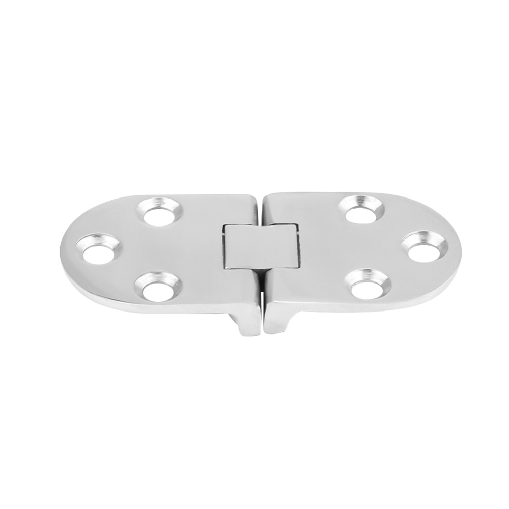 2Pcs Boat 316 Stainless Steel Hinges Stamping Cabinet for Marine Cabin Door 66 * 30mm Flush Door Hatch Compartment Hinges