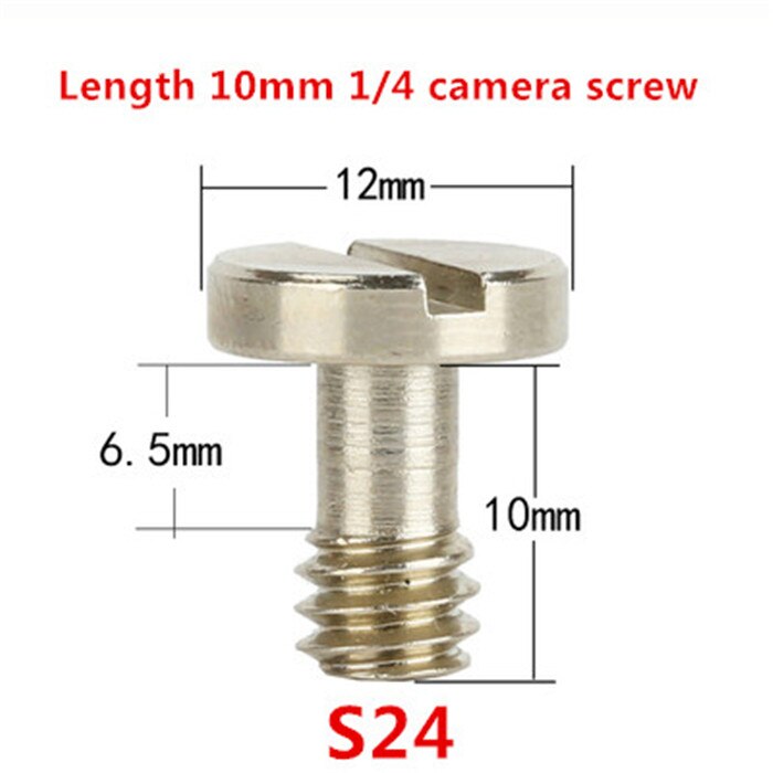 3PCS SLR Head Extension 1/4 Inch Quick Plate 3/8 Tripod Short Set Camera Screws