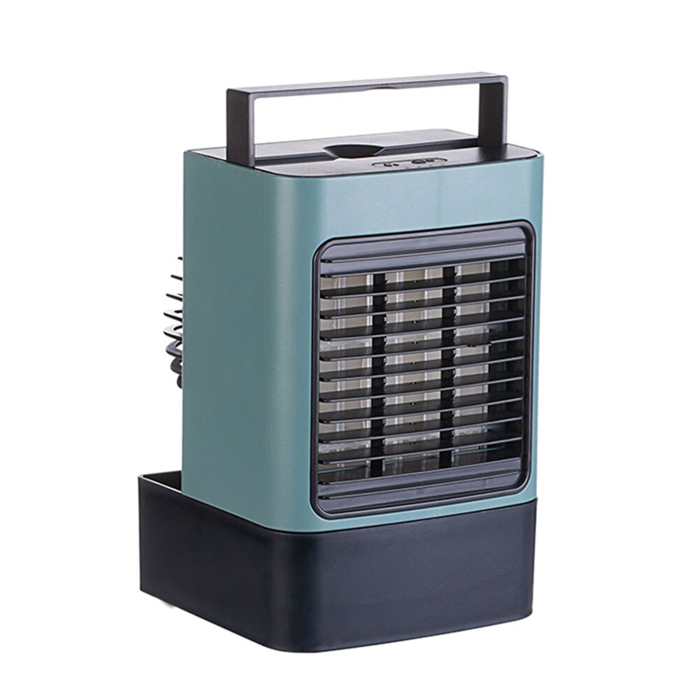 Draagbare Mini Usb Stille Airconditioner Luchtbevochtiger Desktop Anion Koelventilator Draagbare Airconditioner Koele Wind Airconditioning: green
