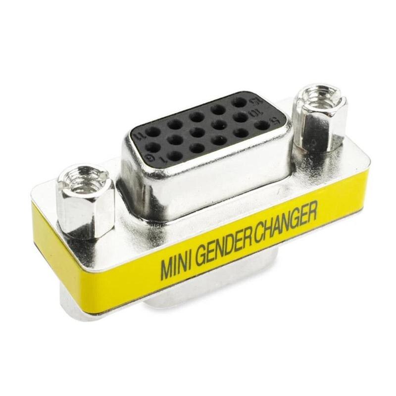 DB15 female/hole VGA adapter serial port hole to hole 15 female to 15 female three-row socket serial port adapter