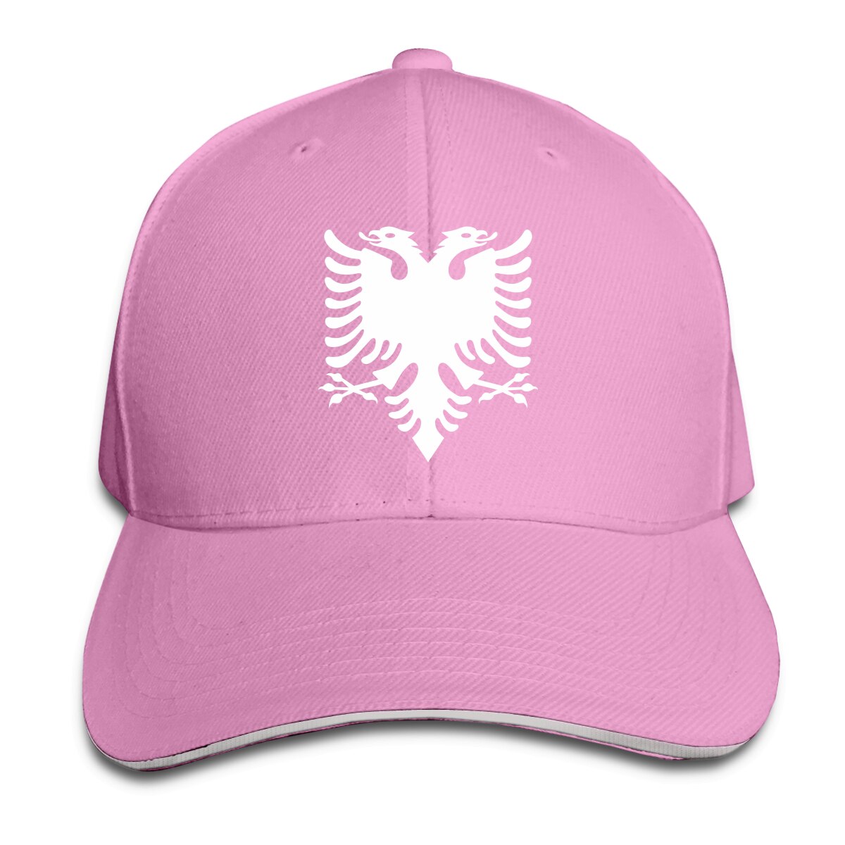 Albania sombreros, gorras de hombres y mujeres, gorros de pico de pato, gorras de béisbol de coche, gorras ajustables de Snapback hip-hop unisex: Rosa