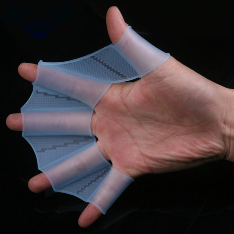Schwimmen Hand Finger flosse Lernen Schwimmbad Zubehör Finger tragen Hand Netz Flossen Ausbildung Tauch handschuhe Schwimmen Schwimmbad Paddel