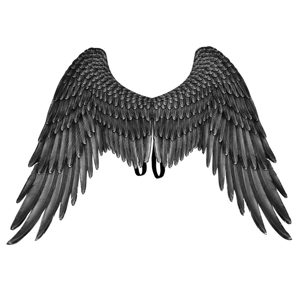Halloween 3D Angel Duivel Grote Wing Carnaval Party Prestaties Prop Voor Mannen Vrouwen Vj: Black