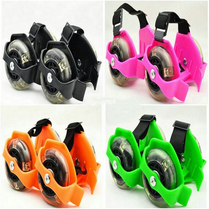 Colorful Flashing Roller Whirlwind Pulley Flash Wheels Heel Roller Adjustable Simply Skating Shoes toys For Kid