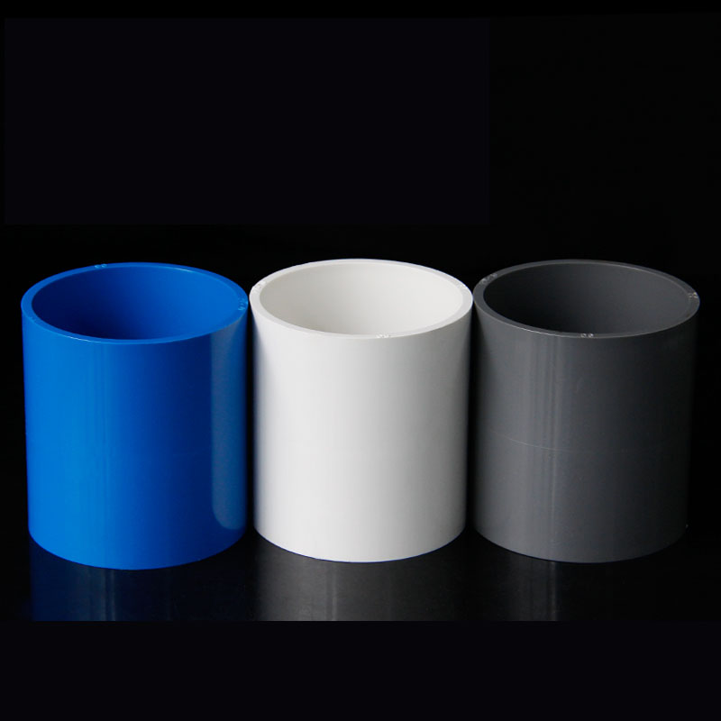 gogo PVC direct joint pipe clamp water supply straight through water supply pipe fittings 90 110 125 160MM