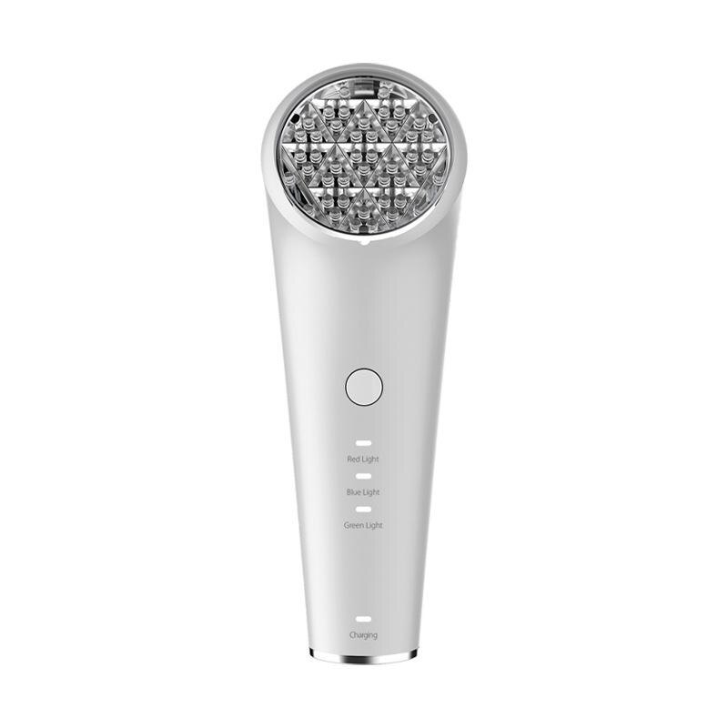 Photon thérapie par la lumière outils de soins de la peau électrique visage Led Machine de beauté éclaircissante tache de rousseur acné enlèvement peau resserrement dispositif: White